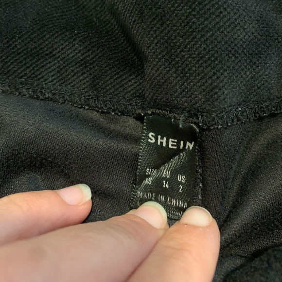 Black Wide-Leg Corduroy Pants - Shein - Size US 2 - Picture 4 of 6